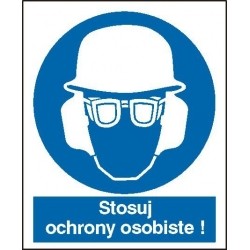 EG-tablice „Stosuj ochrony osobiste”