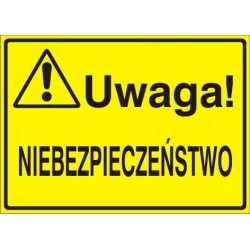 EG-tablice „Uwaga! Niebezpieczeństwo”