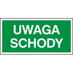 EG-tablice „Uwaga schody”