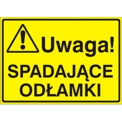 EG-tablice „Uwaga! Spadające odłamki”