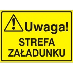 EG-tablice „Uwaga! Strefa załadunku”