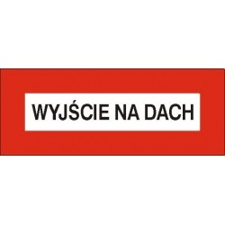 EG-tablice „Wyjście na dach”