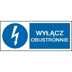 EG-tablice „Wyłącz obustronnie” pozioma