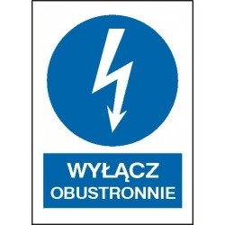 EG-tablice „Wyłącz obustronnie” pionowa