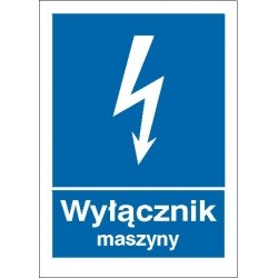 EG-tablice „Wyłącznik maszyny”