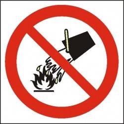 EG-tablice „Zakaz gaszenia wodą”