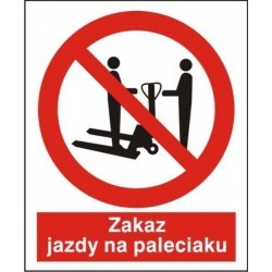 EG-tablice „Zakaz jazdy na paleciaku”