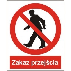 EG-tablice „Zakaz przejścia”