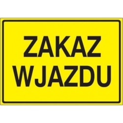 EG-tablice „Zakaz wjazdu”