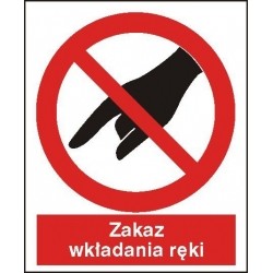 EG-tablice „Zakaz wkładania ręki”