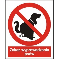 EG-tablice „Zakaz wyprowadzania psów”