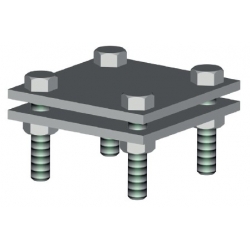 Uchwyty krzyżowe łączeniowy płaskie typu EG-UKU40