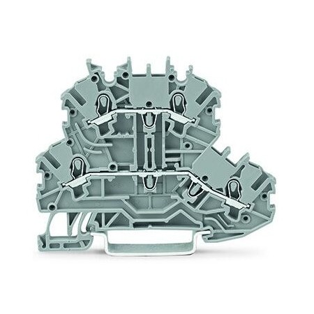 Złączka dwupiętrowa 4-przewodowa 1,00 mm² L/N szara