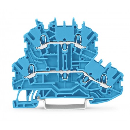 Złączka dwupiętrowa 4-przewodowa 1,00 mm² N/N WAGO niebieska