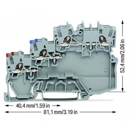 3-piętrowa złączka sygnałowa 1 mm²