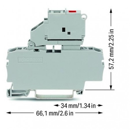 2-przewodowa złączka bezpiecznikowa 2,5 mm²