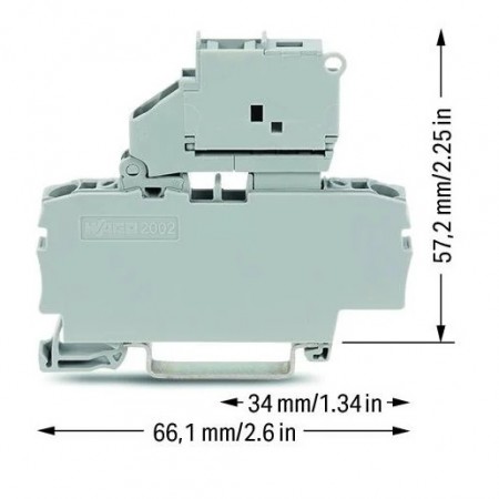 2-przewodowa złączka bezpiecznikowa 2,5 mm²