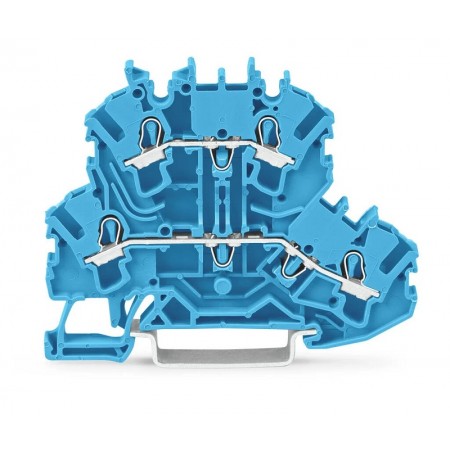 Złączka dwupiętrowa, 4-przewodowa złączka przelotowa 2,5 mm² N/N