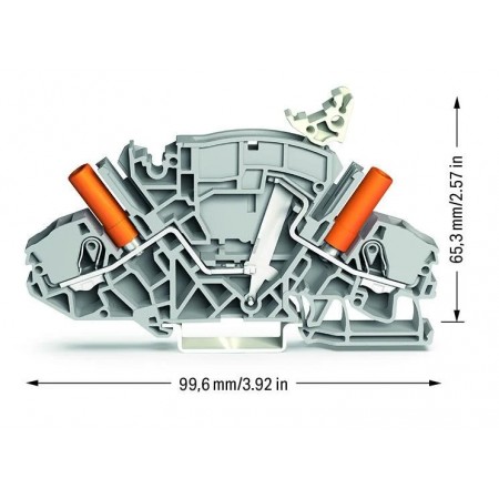 2-przewodowa złączka rozłączalno-pomiarowa 6 mm²