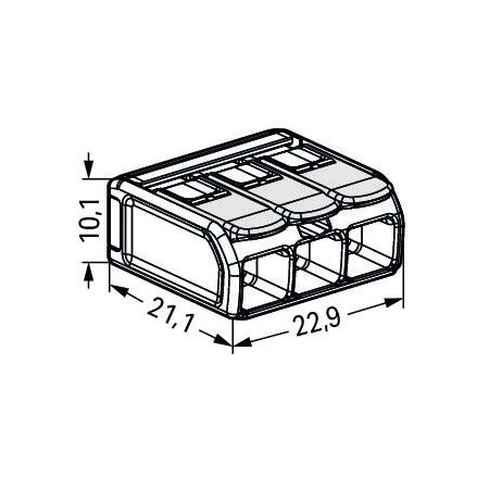 Złączka instalacyjna do zastosowań Ex e 3-przewodowa maks. 3 mm²