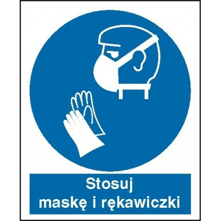 EG-tablice „Stosuj maskę i rękawiczki”