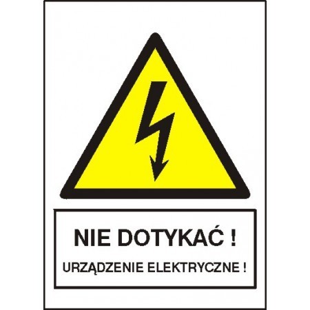 EG-tablice magnetyczna „NIE DOTYKAĆ! URZĄDZENIE ELEKTRYCZNE”