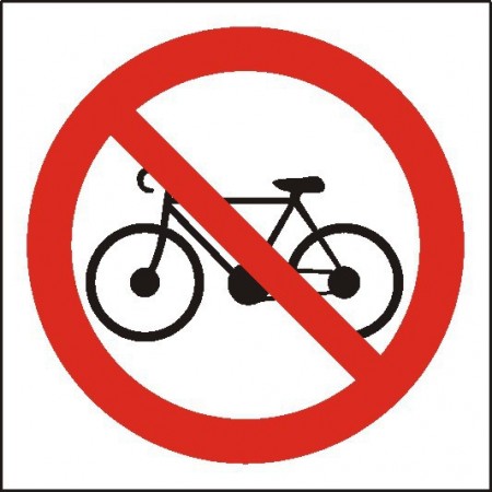 EG-tablice „Zakaz wprowadzania rowerów”