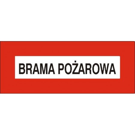 EG-tablice „Brama pożarowa”