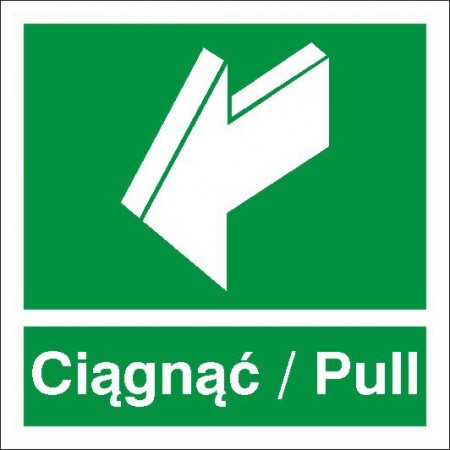 EG-tablice „Ciągnąć/Pull”