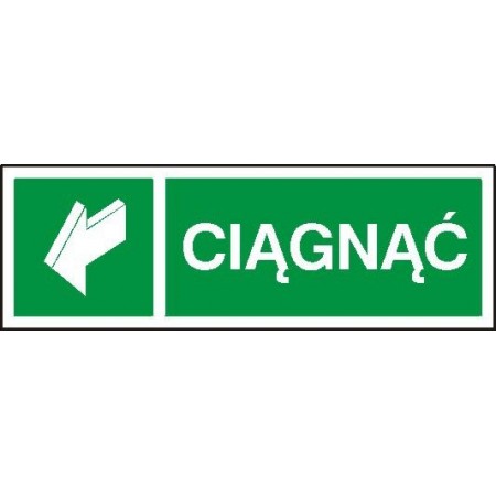 EG-tablice „Ciągnąć” pozioma