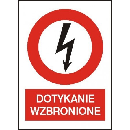 EG-tablice magnetyczna „DOTYKANIE WZBRONIONE”