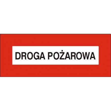 EG-tablice „Droga pożarowa” pozioma