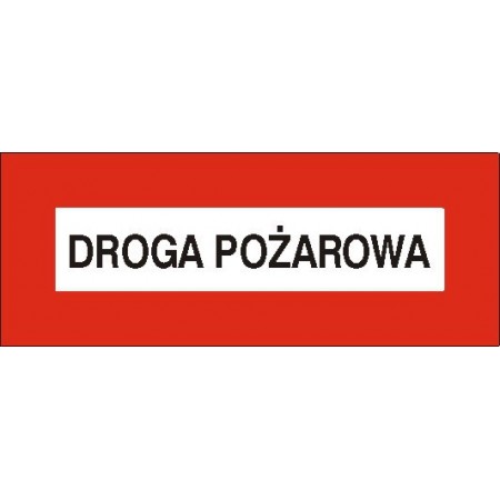 EG-tablice „Droga pożarowa” pozioma