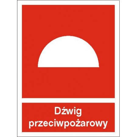 EG-tablice „Dźwig przeciwpożarowy”