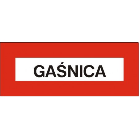 EG-tablice „Gaśnica” pozioma