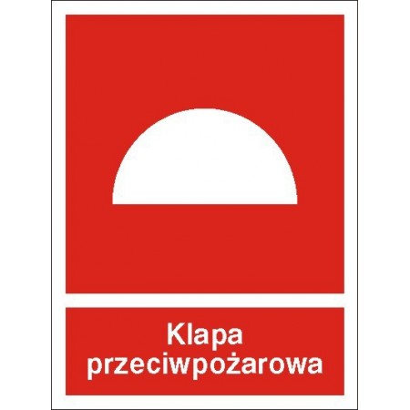 EG-tablice „Klapa przeciwpożarowa”