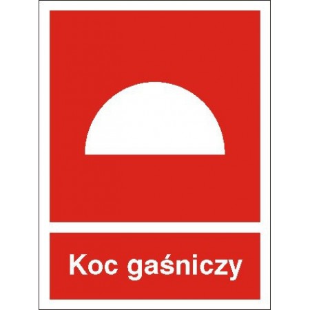 EG-tablice „Koc gaśniczy” pionowa