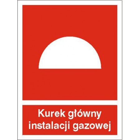 EG-tablice „Kurek główny instalacji gazowej”