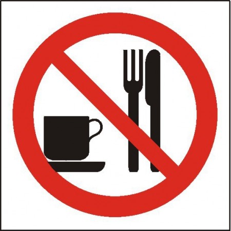 EG-tablice „Zakaz spożywania posiłków”
