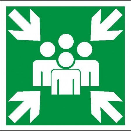 EG-tablice „Miejsce zbiórki do ewakuacji”