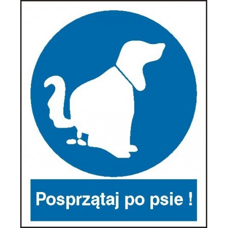 EG-tablice „Nakaz sprzątnięcia po psie”