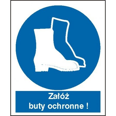 EG-tablice „Nakaz stosowania ochrony stóp”