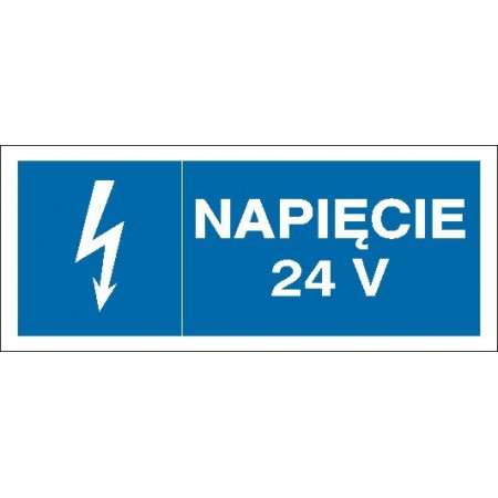 EG-tablice „Napięcie 24 V” pozioma