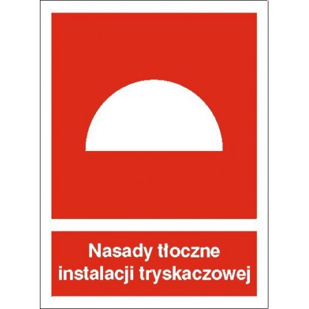 EG-tablice „Nasady tłoczne instalacji tryskaczowej”