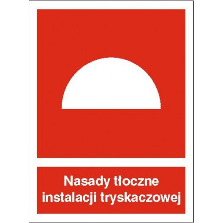 EG-tablice „Nasady tłoczne instalacji tryskaczowej”