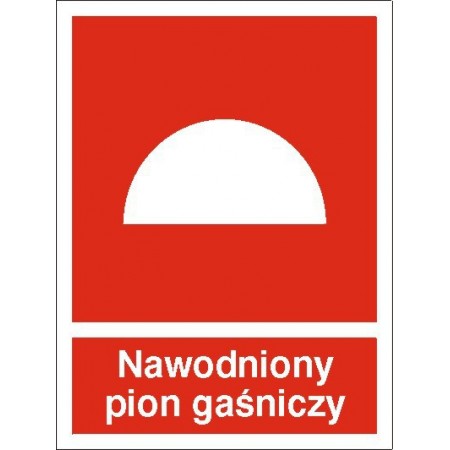 EG-tablice „Nawodniony pion gaśniczy”