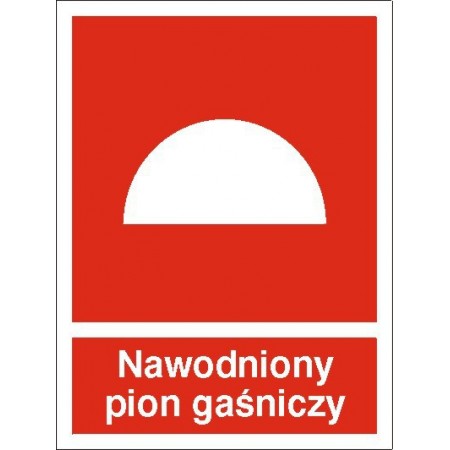 EG-tablice „Nawodniony pion gaśniczy”