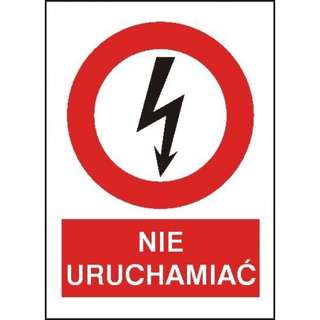 EG-tablice magnetyczna „NIE URUCHAMIAĆ”