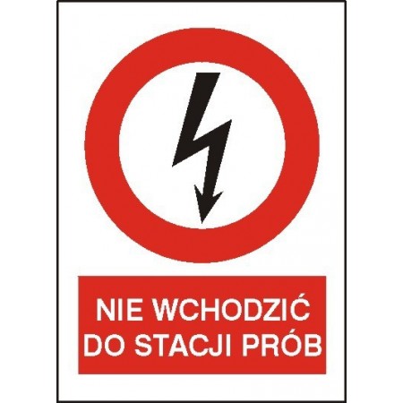 EG-tablice „Nie wchodzić do laboratorium” pozioma