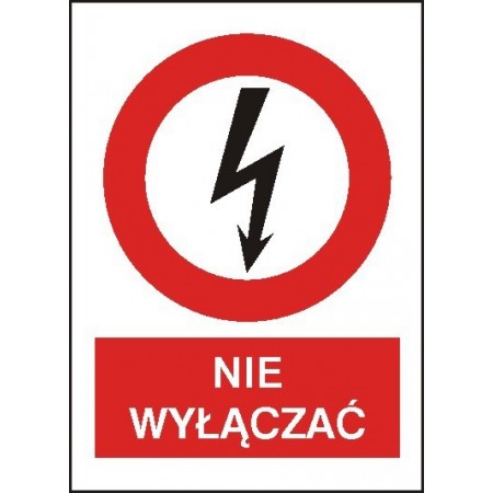 EG-tablice magnetyczna „NIE WYŁĄCZAĆ